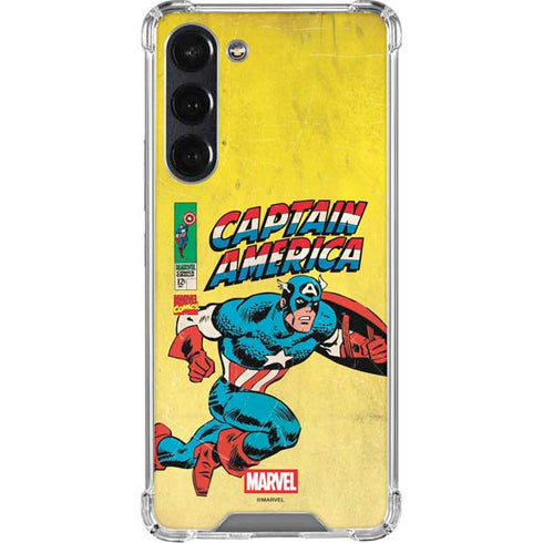 Marvel Classic Comics Captain America Galaxy S23 FE Clear Case